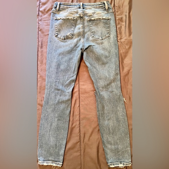 Women’s Jeans Vervet Blue by Flying Monkey sz 29 Stretch Distressed Medium Wash - Picture 5 of 9